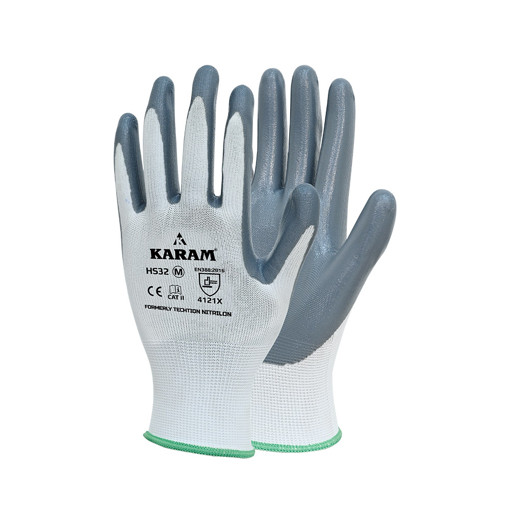 Nitrile Coated Hand Gloves Karam HS32