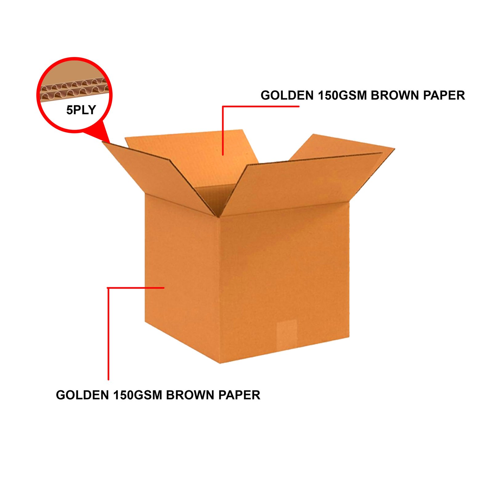 5 Ply 21 x 13 x 14 Inch