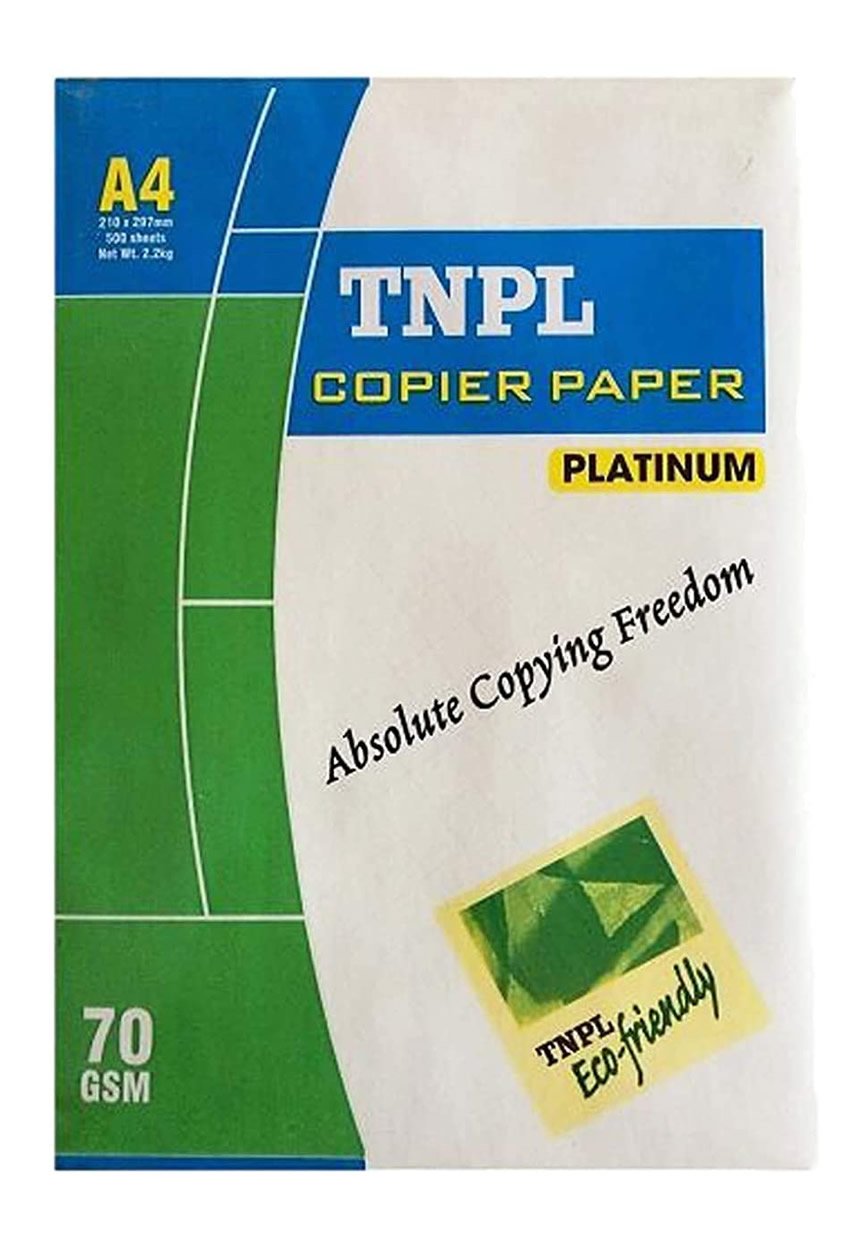 TNPL Copier Paper | A4 Paper Size | 70 GSM | 500 Sheets