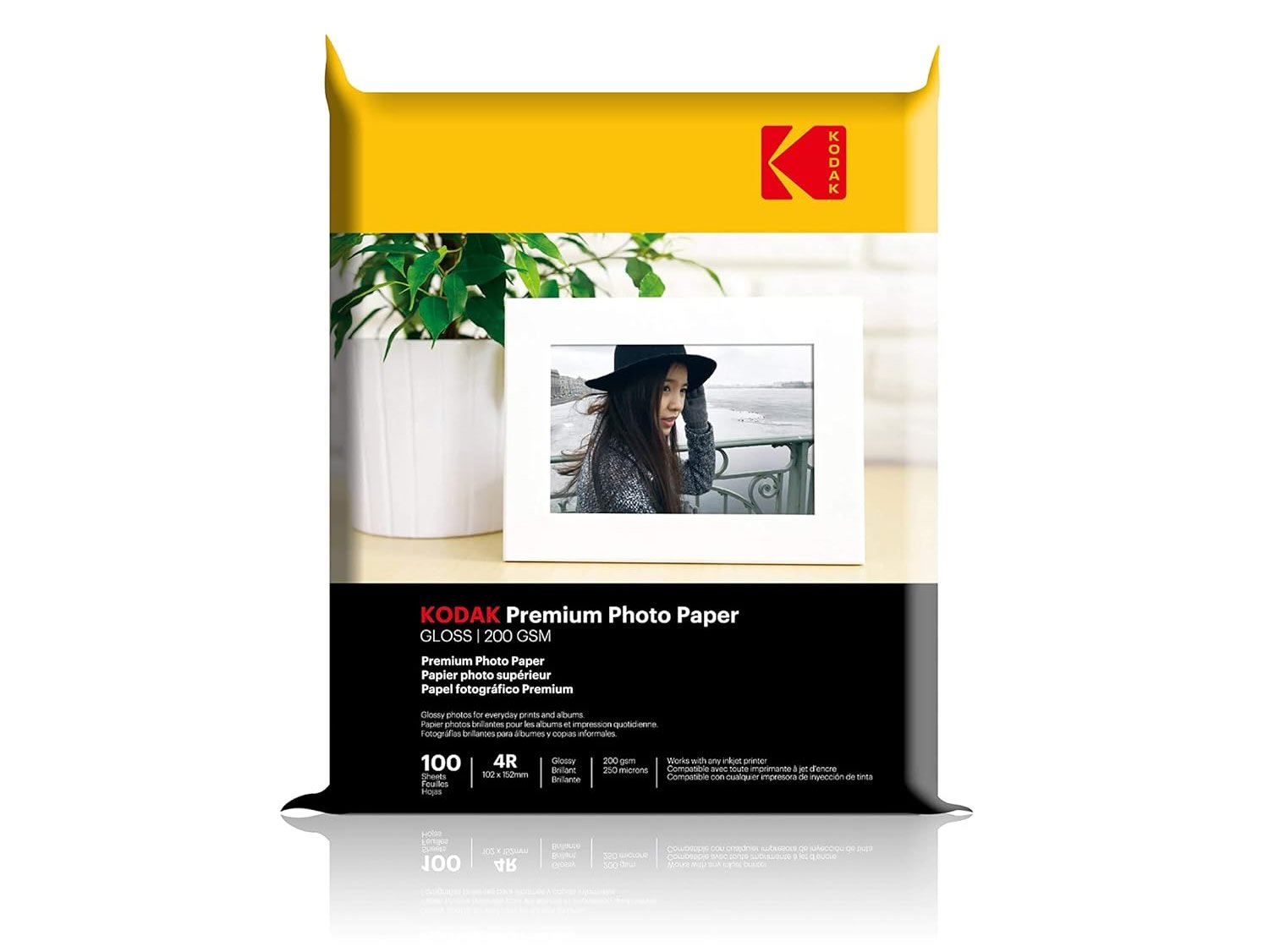 Kodak 4R | 4x6 | 200 GSM | 100 Sheets