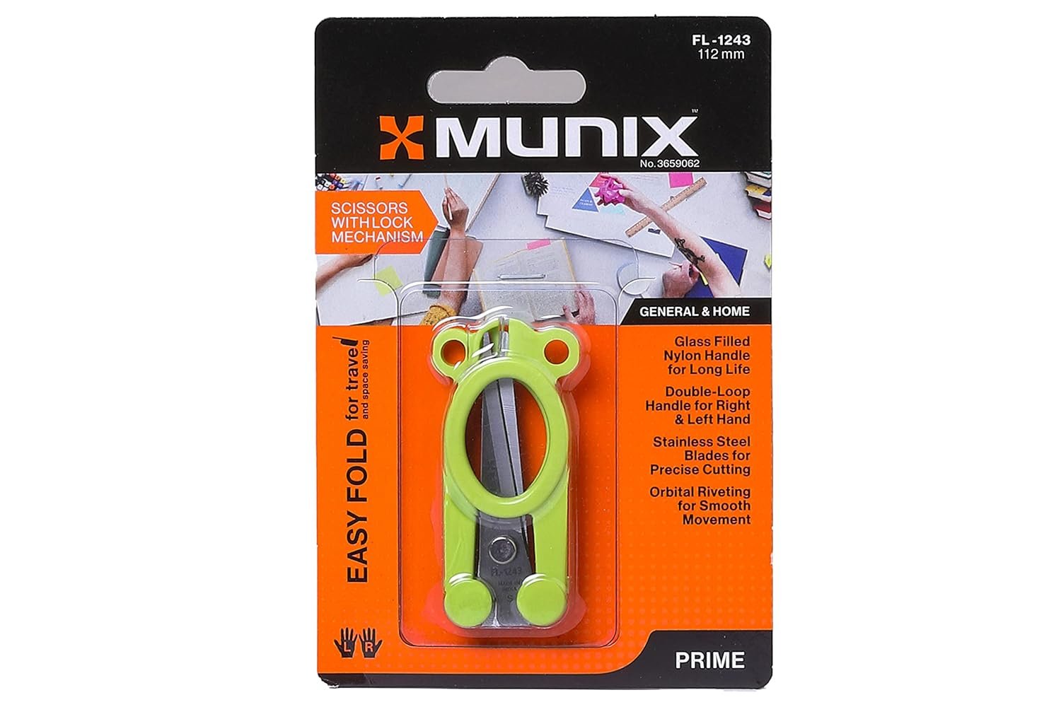 Munix Folding Scissors | FL-1243 | 112 mm | 4.5