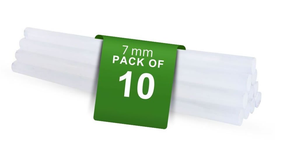 Glue Sticks for Glue Gun | 07mm x 165mm in Length | Pack of 10