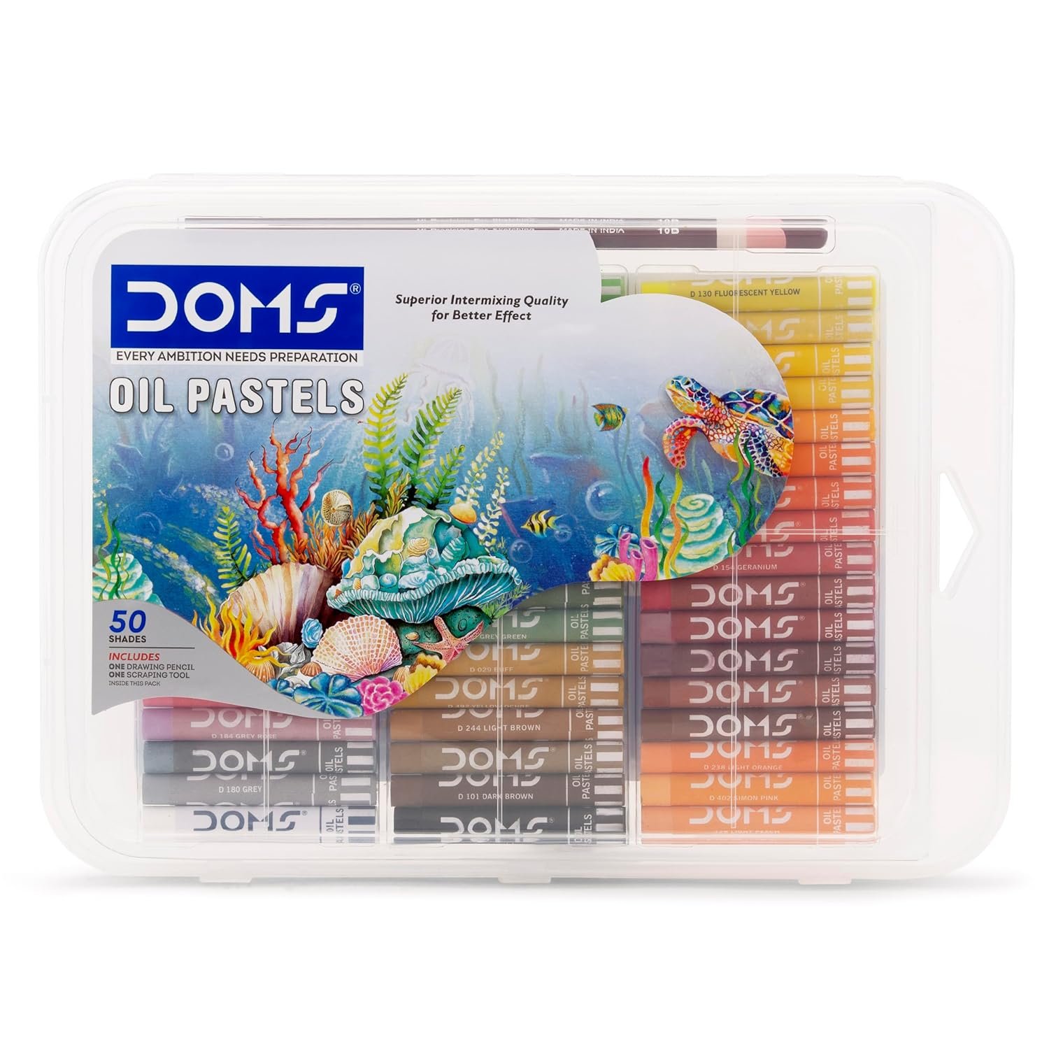 DOMS 50 Shades Oil Pastel With Case | Pack Of 1 | | Multi color