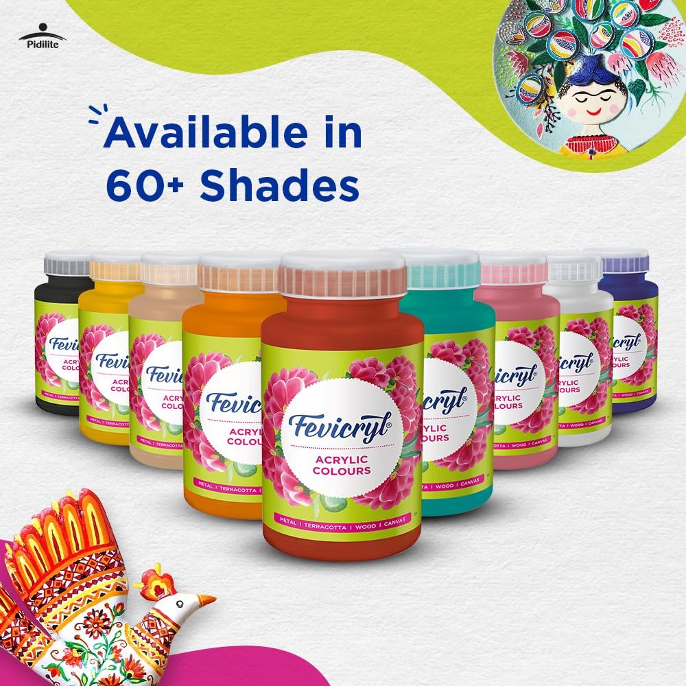 Fevicryl Acrylic Colour White 500ml