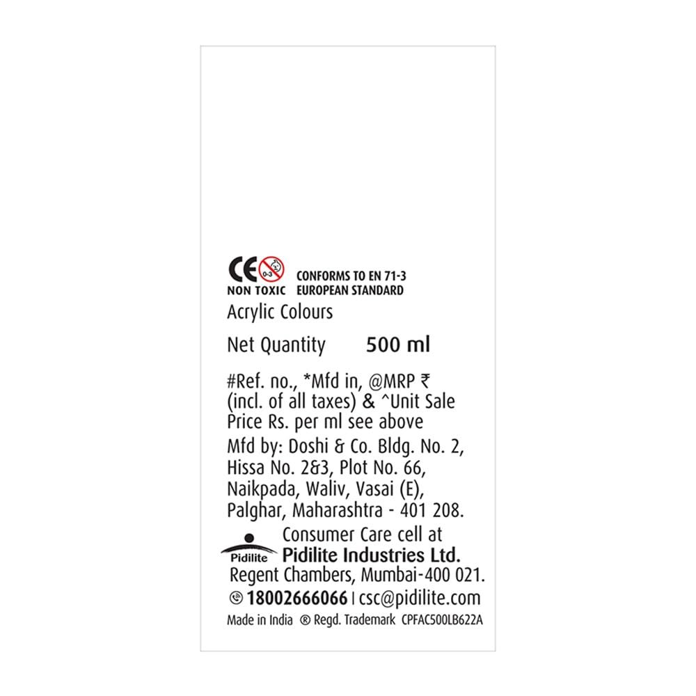 Fevicryl Acrylic Colour White 500ml