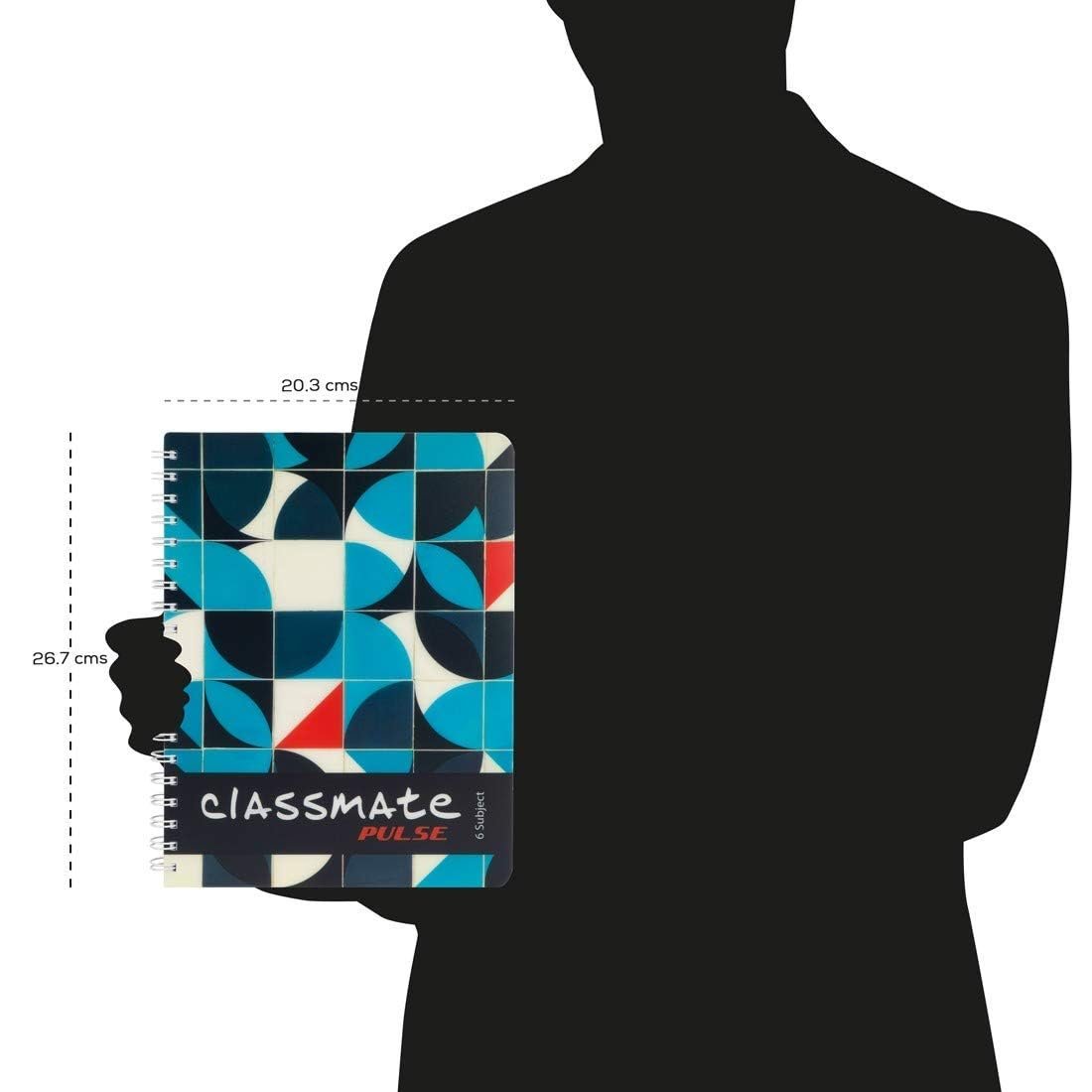 Classmate Pulse 6 Subject Notebook | 267mm*203mm | 300 Pages
