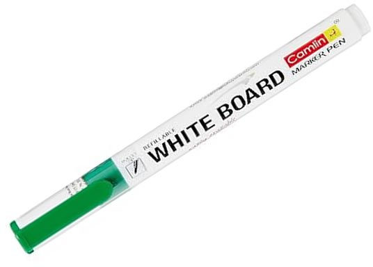 Camlin White Board Marker Pen | Green | Pack of 10