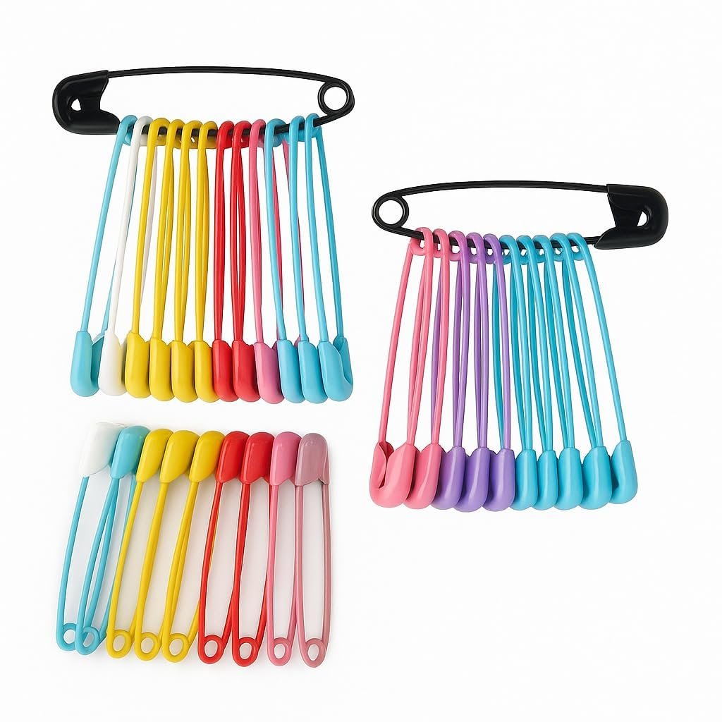 Colored Safety Pins | Pack of 50