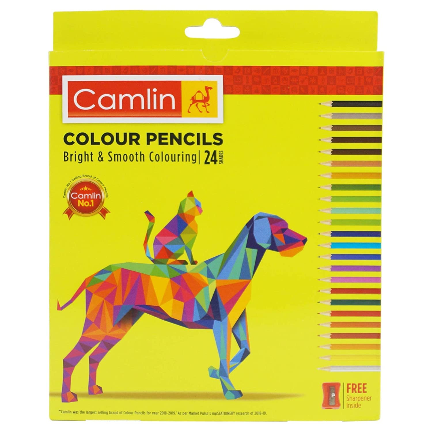 Camlin & Camel Colour Pencil Set | Kokuyo | 24-Shade