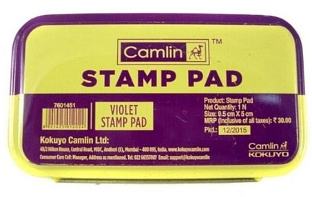 Camlin Kokuyo Stamp Pad | Violet | 9.5 cm X 5 cm