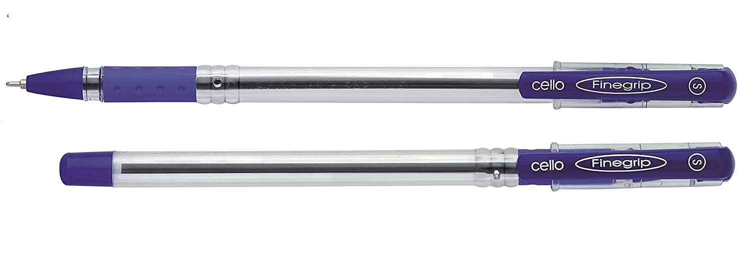 Cello Fine Grip Ball Pen Set | Pack of 25 | Blue