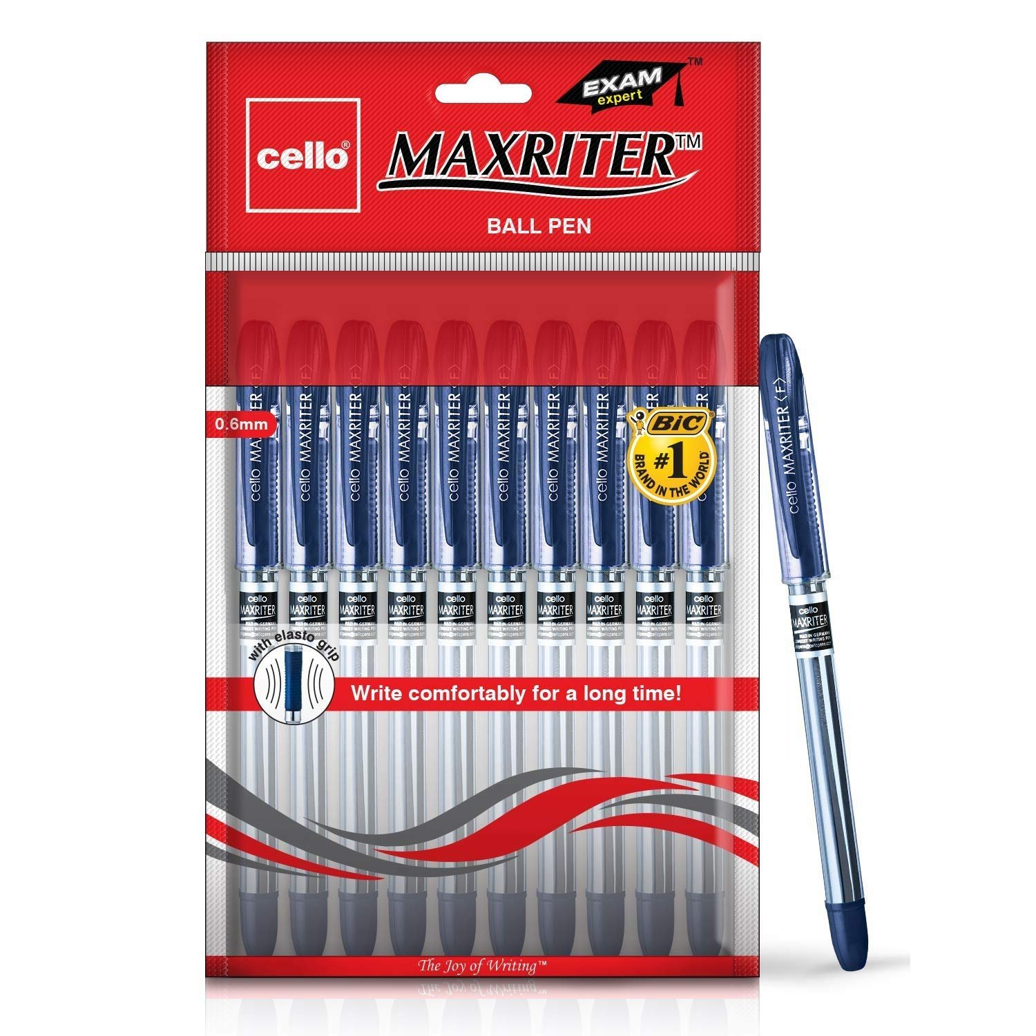 Cello Maxriter Ball Pen Set | Blue | Pack of 10