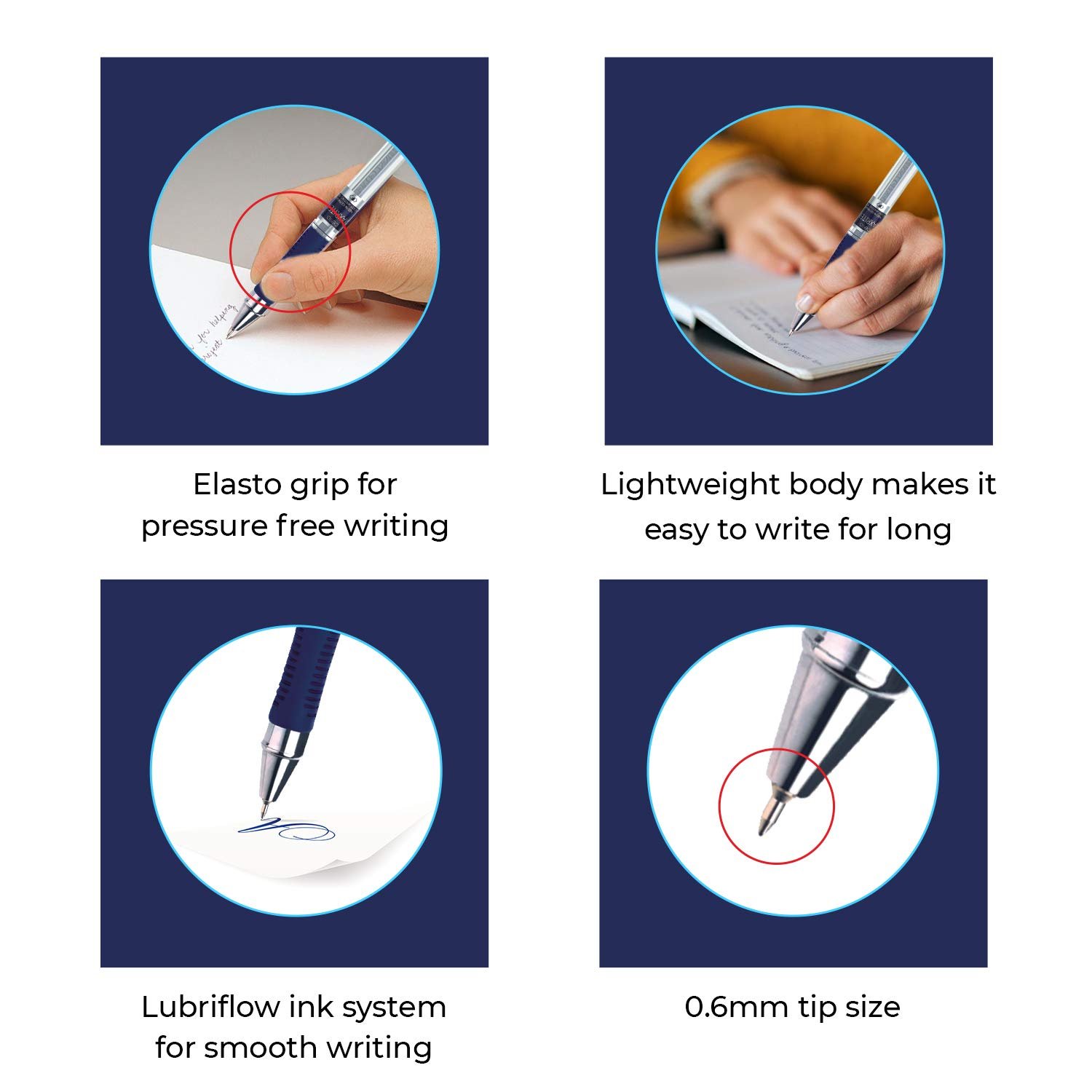 Cello Maxriter Ball Pen Set | Blue | Pack of 10