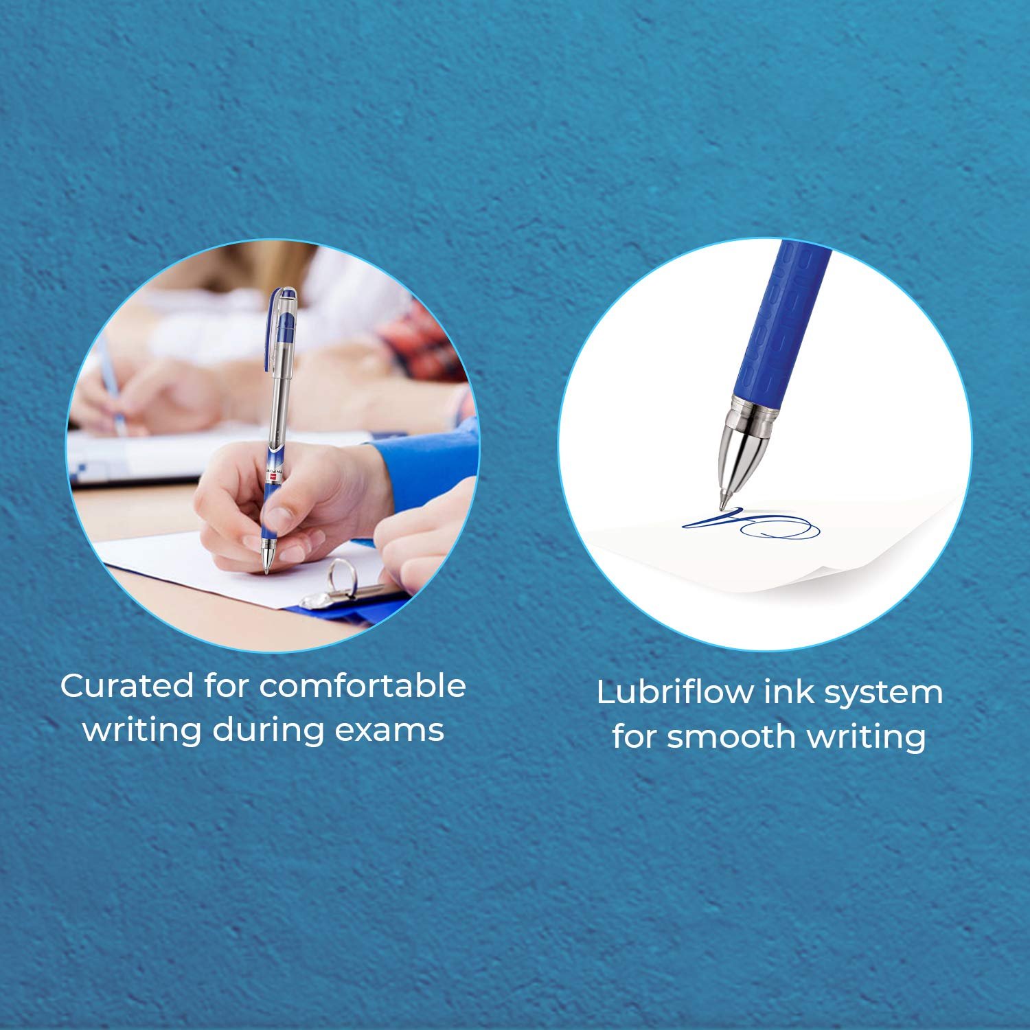 Cello Pinpoint Ballpoint Pens | Blue | Pack of 10