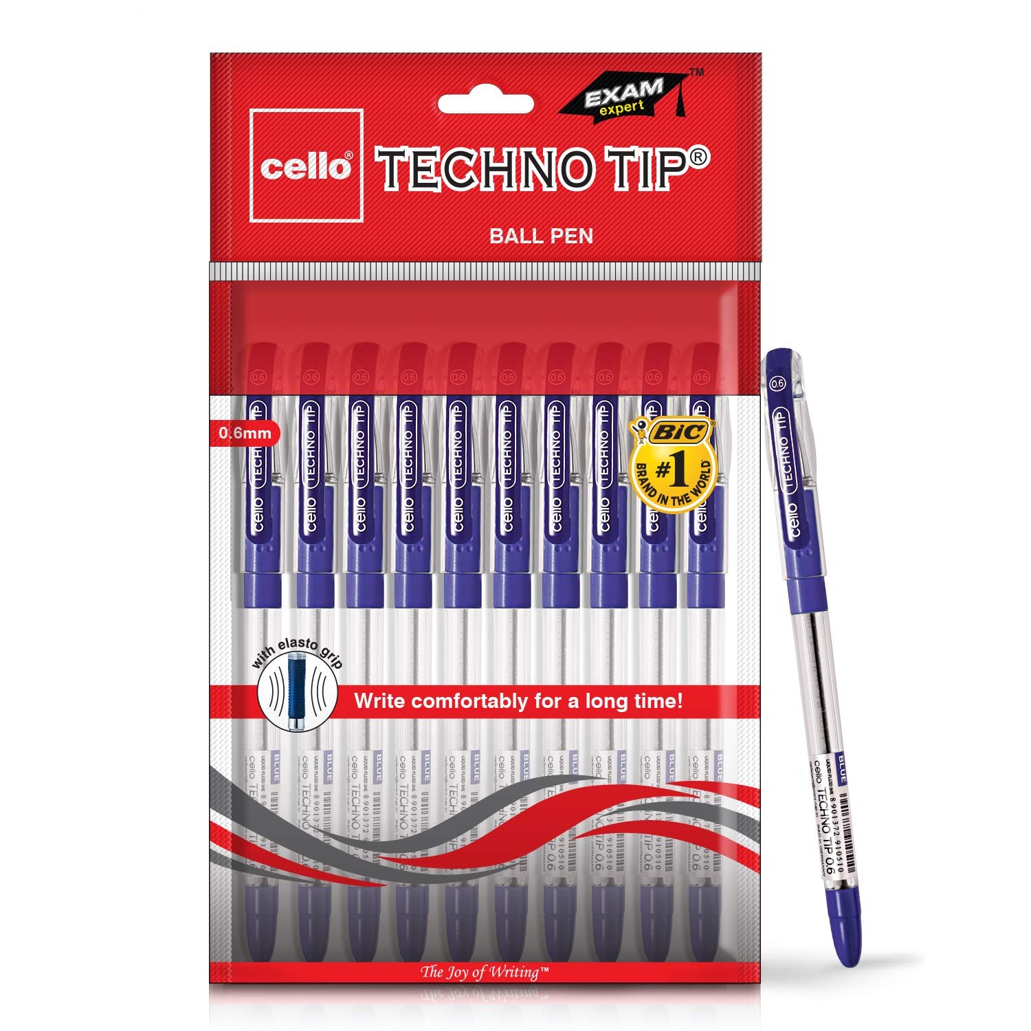 Cello Technotip Ball Pens | Blue | Pack of 10
