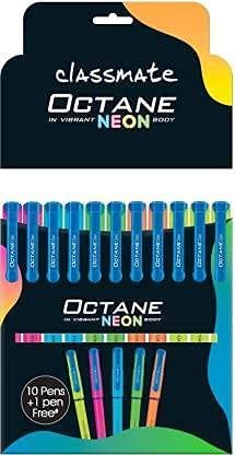 Classmate Octane Gel Pen | Neon | Pack of 10