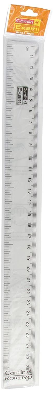 Camlin Kokuyo Exam Standard Scale | 30cm | Pack of 10