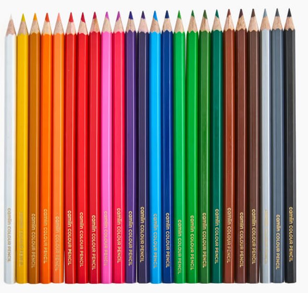 Camlin Colour Pencil | 24 Shades with Sharpener