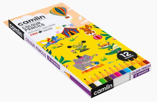 Camlin Colour Pencil | 12 Shades with Sharpener