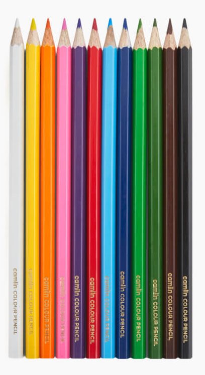 Camlin Colour Pencil | 12 Shades with Sharpener