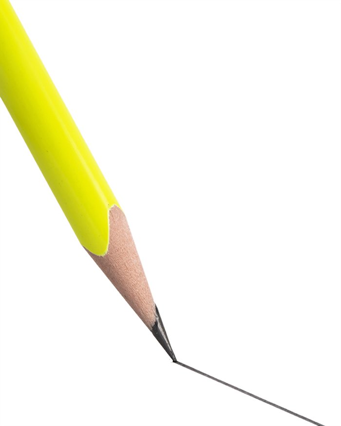 Camlin Nova Glowing Pencils | Box of 10 Pencils with Sharpener