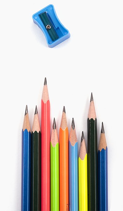 Camlin Nova Glowing Pencils | Box of 10 Pencils with Sharpener