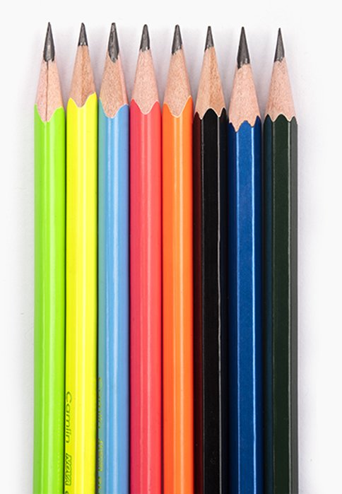 Camlin Nova Glowing Pencils | Box of 10 Pencils with Sharpener