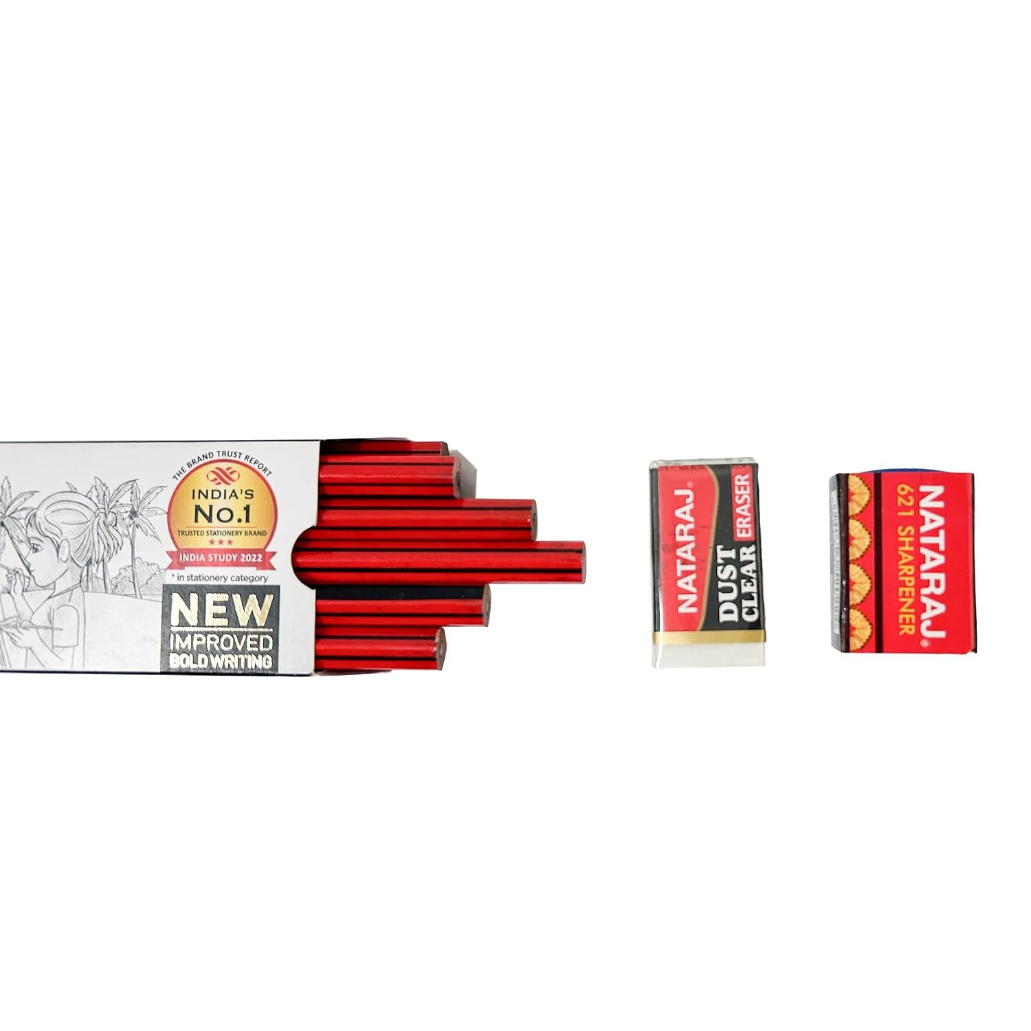 Natraj 621 BE Bold Pencil | Pack of 10