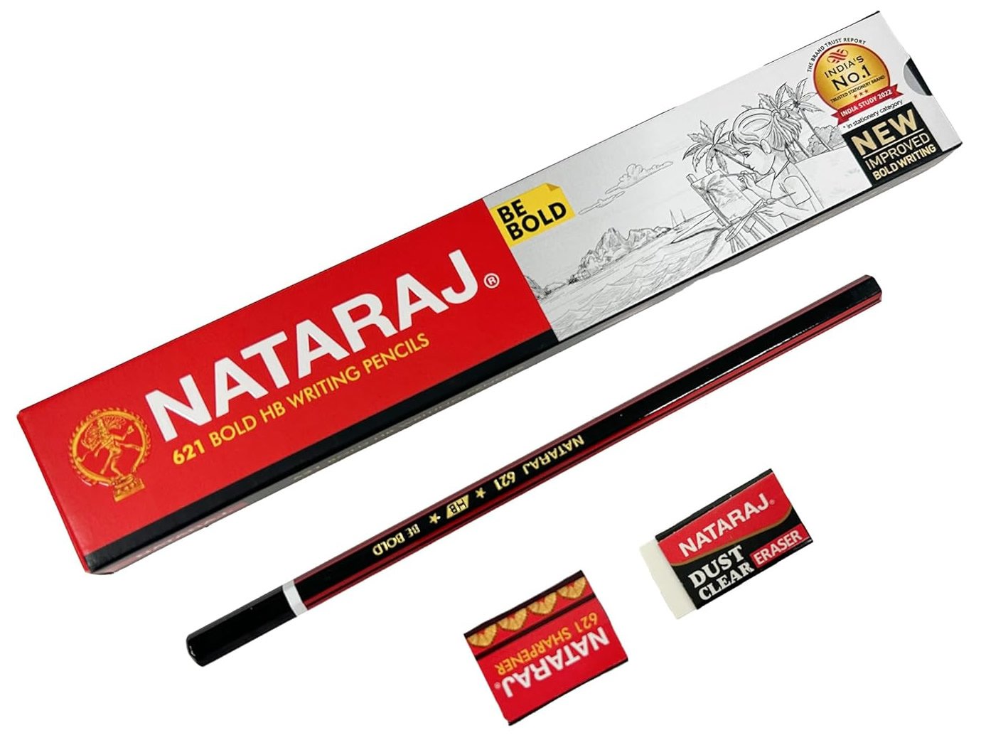 Natraj 621 BE Bold Pencil | Pack of 10