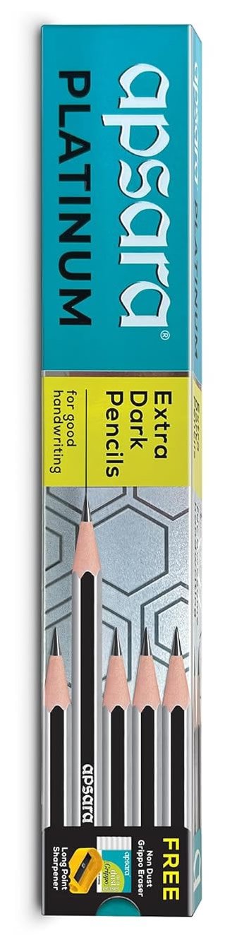 Apsara Platinum Extra Dark Pencil | Pack of 10