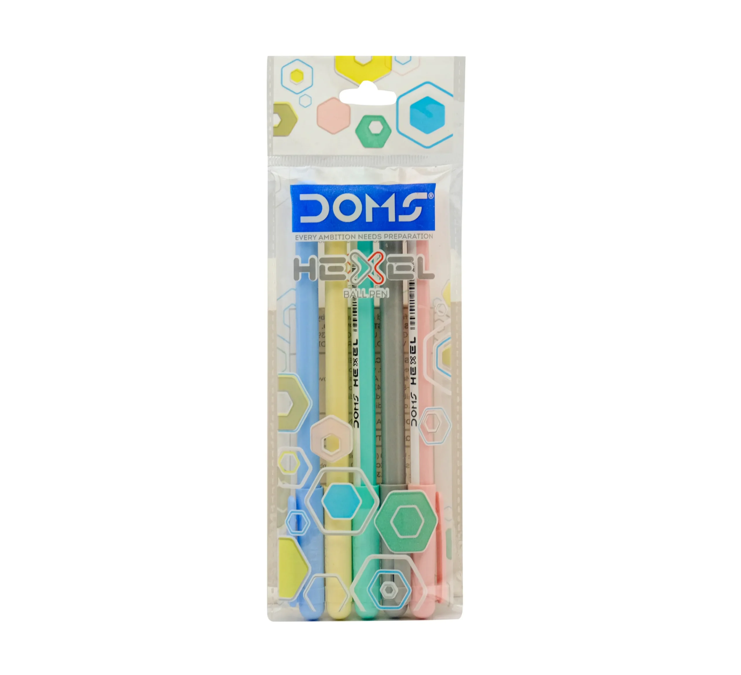 DOMS Hexel Ballpoint Pen | Pack of 20 | Blue Ink
