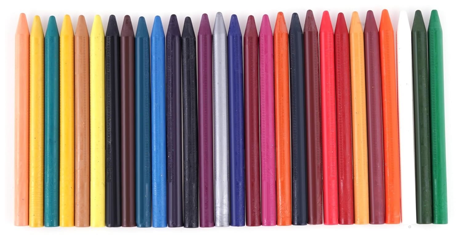 Apsara Plastic Crayons 28 Shades | Sharpener Free
