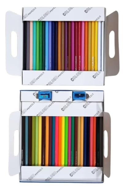 DOMS Colour Pencils 50 Shades | 2 Sharpener Free