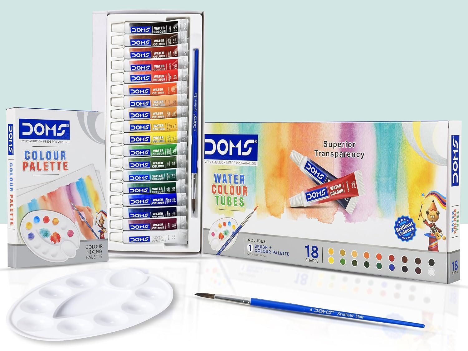 Doms Water Colour Tube | 18 Shades