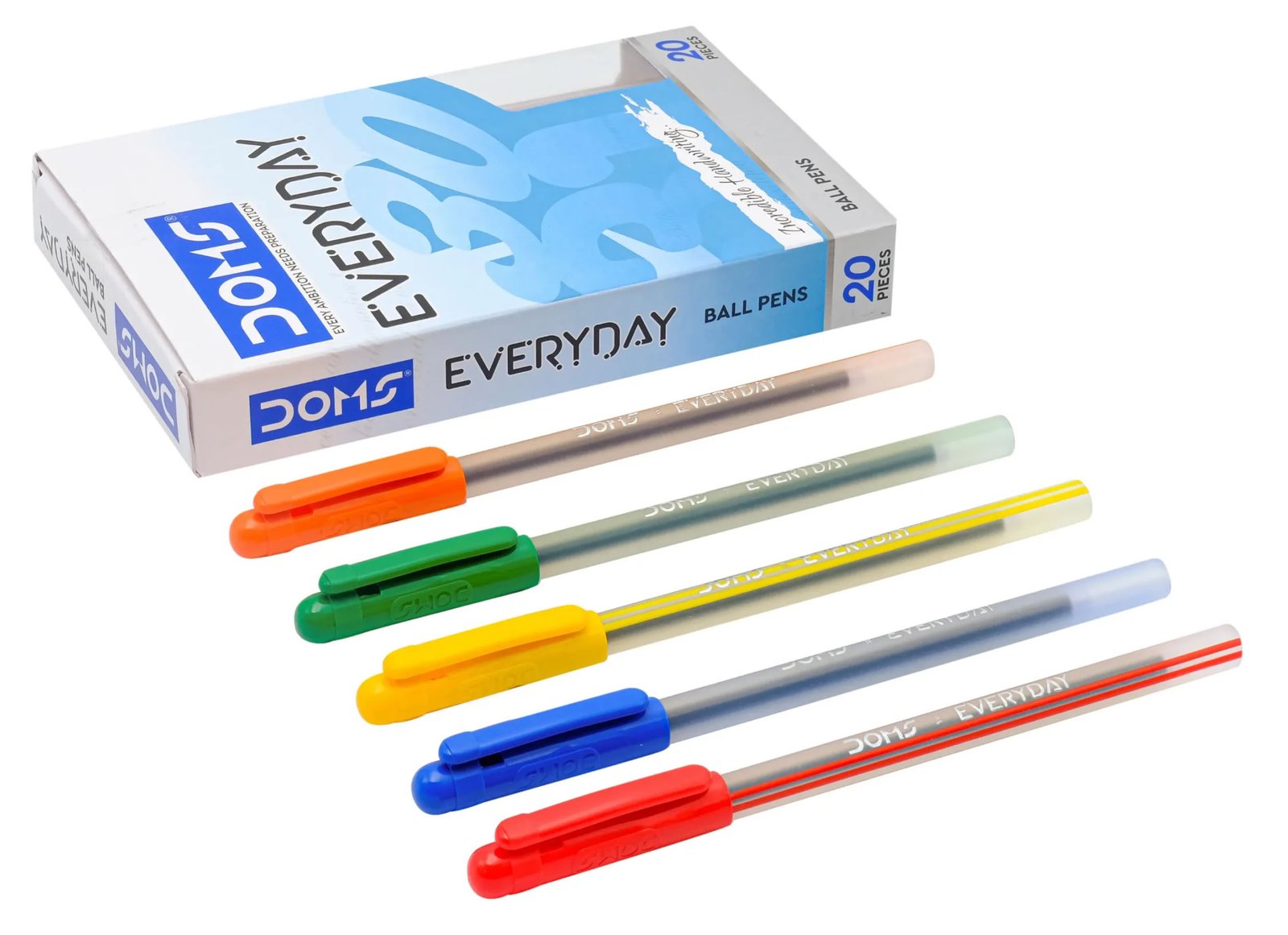 DOMS Everyday Ball Pen | Pack of 20 | Blue Ink